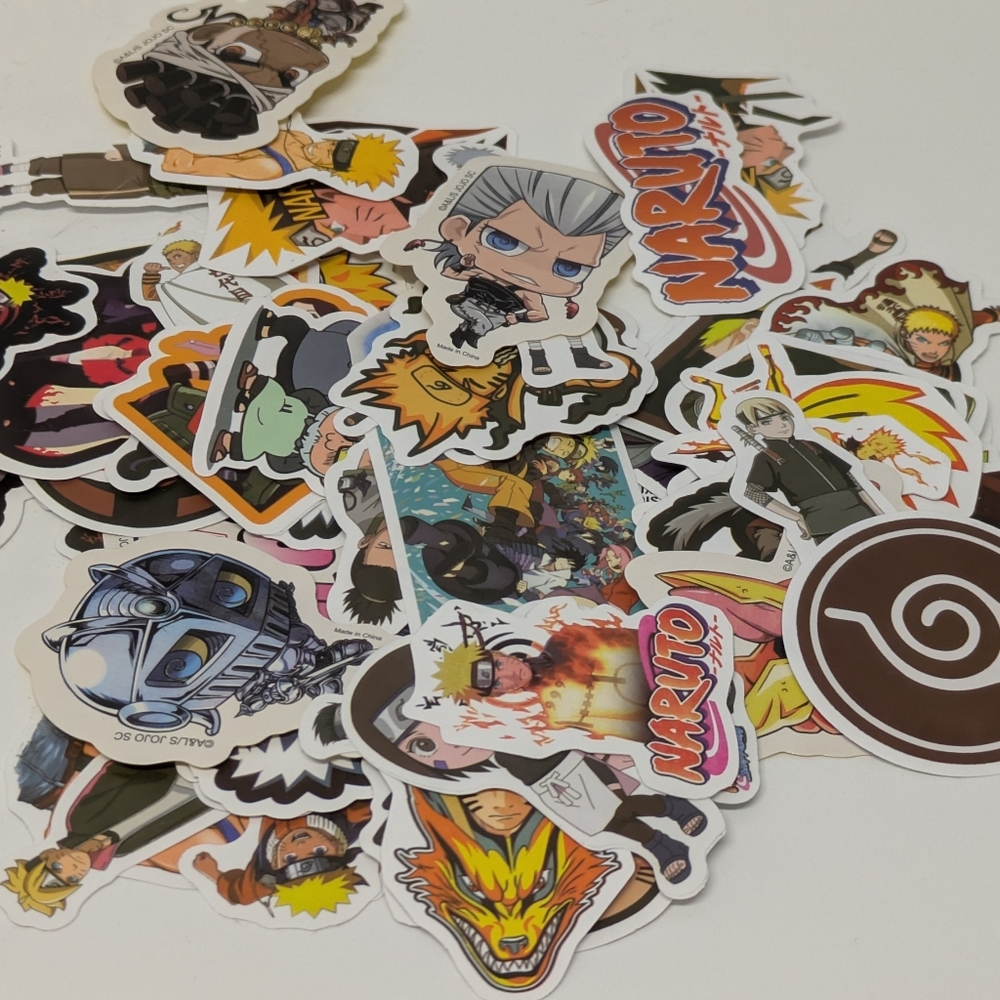New! 20 Pieces Naruto Anime Sticker Decals